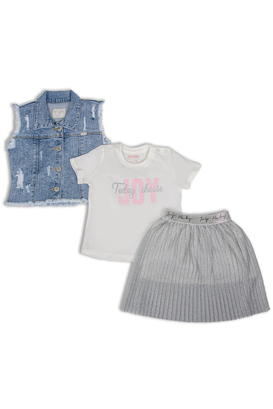 CONJUNTO 3 PRENDAS NIÑA TODAY CHOOSE