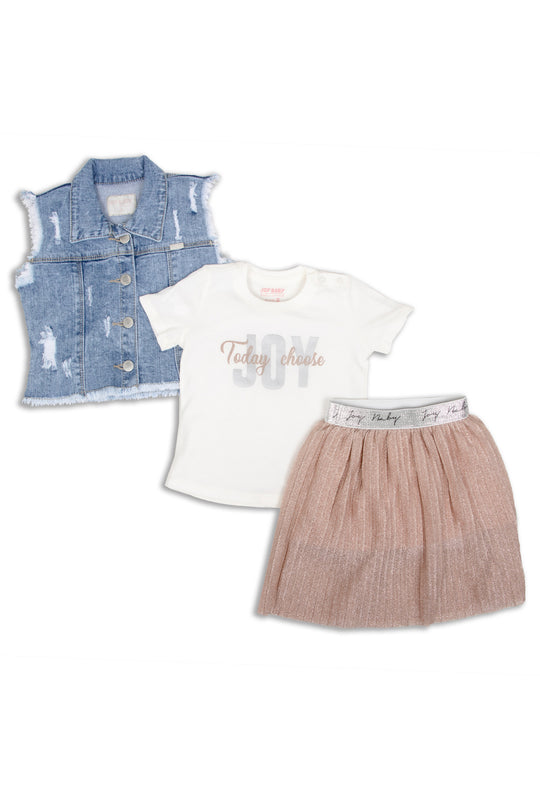 CONJUNTO 3 PRENDAS NIÑA TODAY CHOOSE