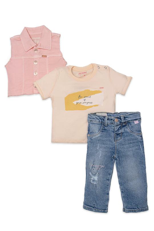 CONJUNTO 3 PRENDAS NIÑA PROGRESS