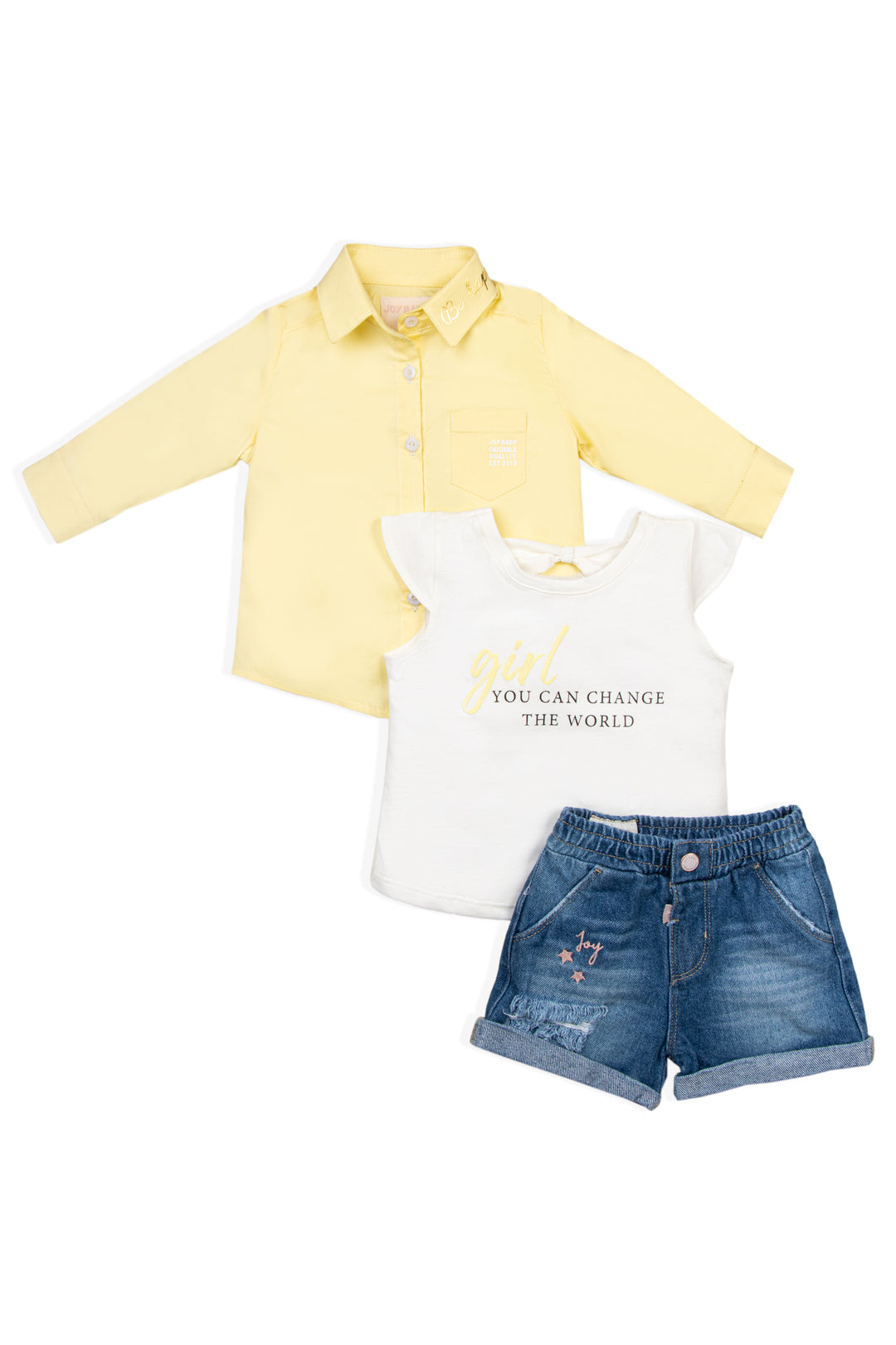 CONJUNTO 3 PRENDAS NIÑA BE HAPPY