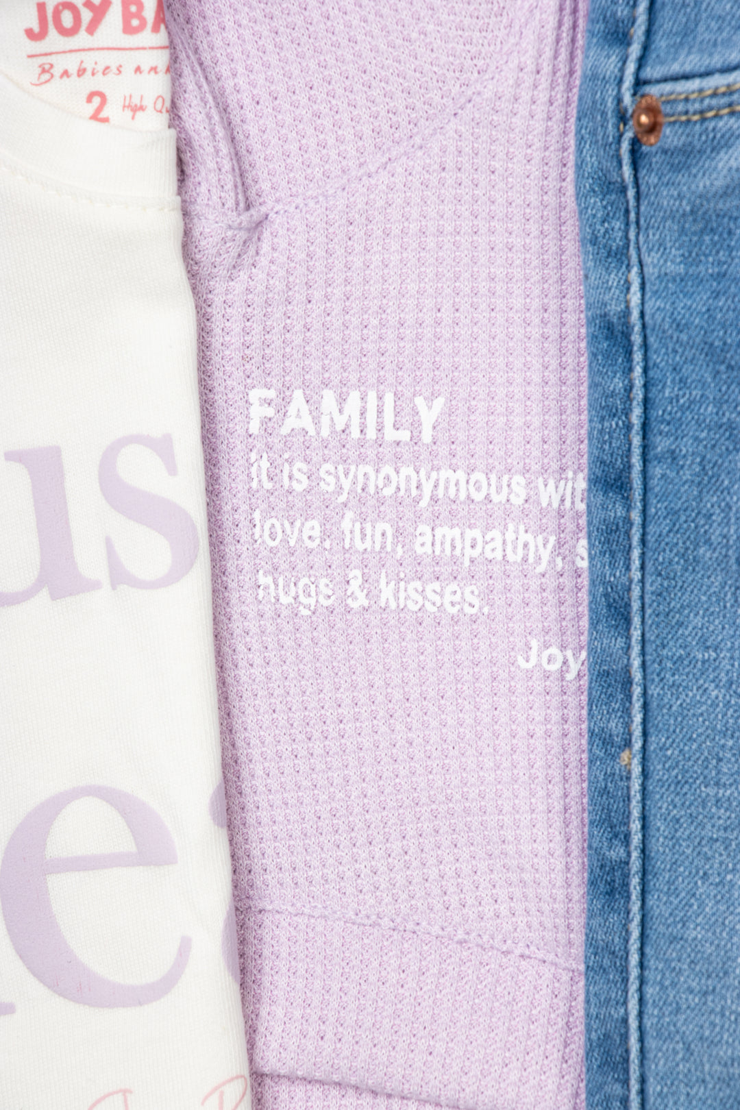 CONJUNTO 3 PRENDAS NIÑA LOVE FAMILY