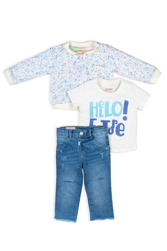 CONJUNTO 3 PRENDAS NIÑA FUTURE