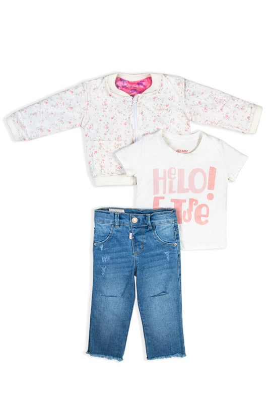 CONJUNTO 3 PRENDAS NIÑA FUTURE