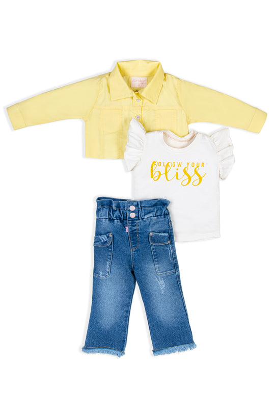 CONJUNTO 3 PRENDAS NIÑA BLISS