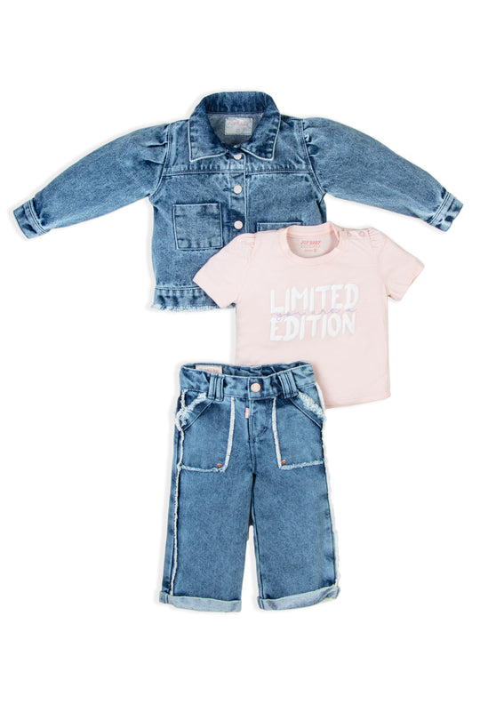 CONJUNTO 3 PRENDAS NIÑA LIMITED EDITION