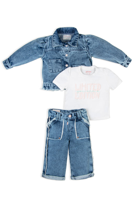 CONJUNTO 3 PRENDAS NIÑA LIMITED EDITION