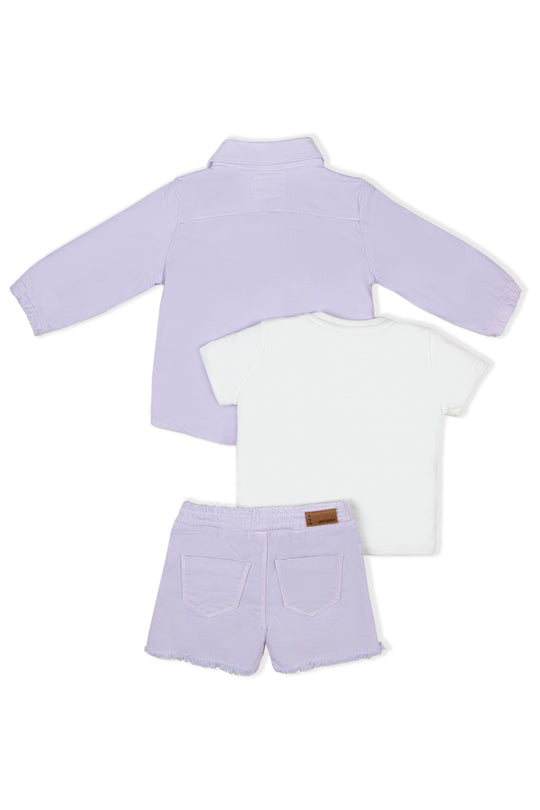 CONJUNTO 3 PRENDAS NIÑA LITTLE ONES