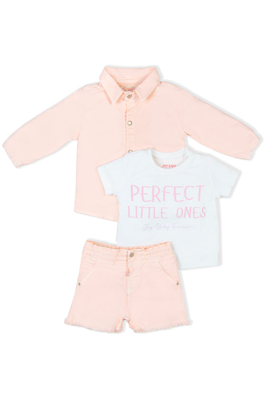 CONJUNTO 3 PRENDAS NIÑA LITTLE ONES