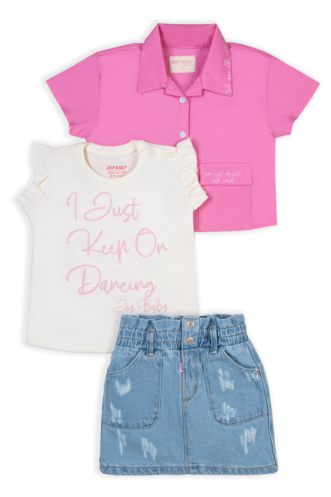 CONJUNTO 3 PRENDAS NIÑA JUST FUN
