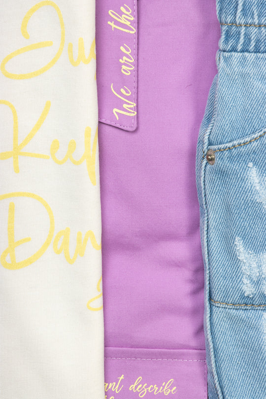 CONJUNTO 3 PRENDAS NIÑA JUST FUN