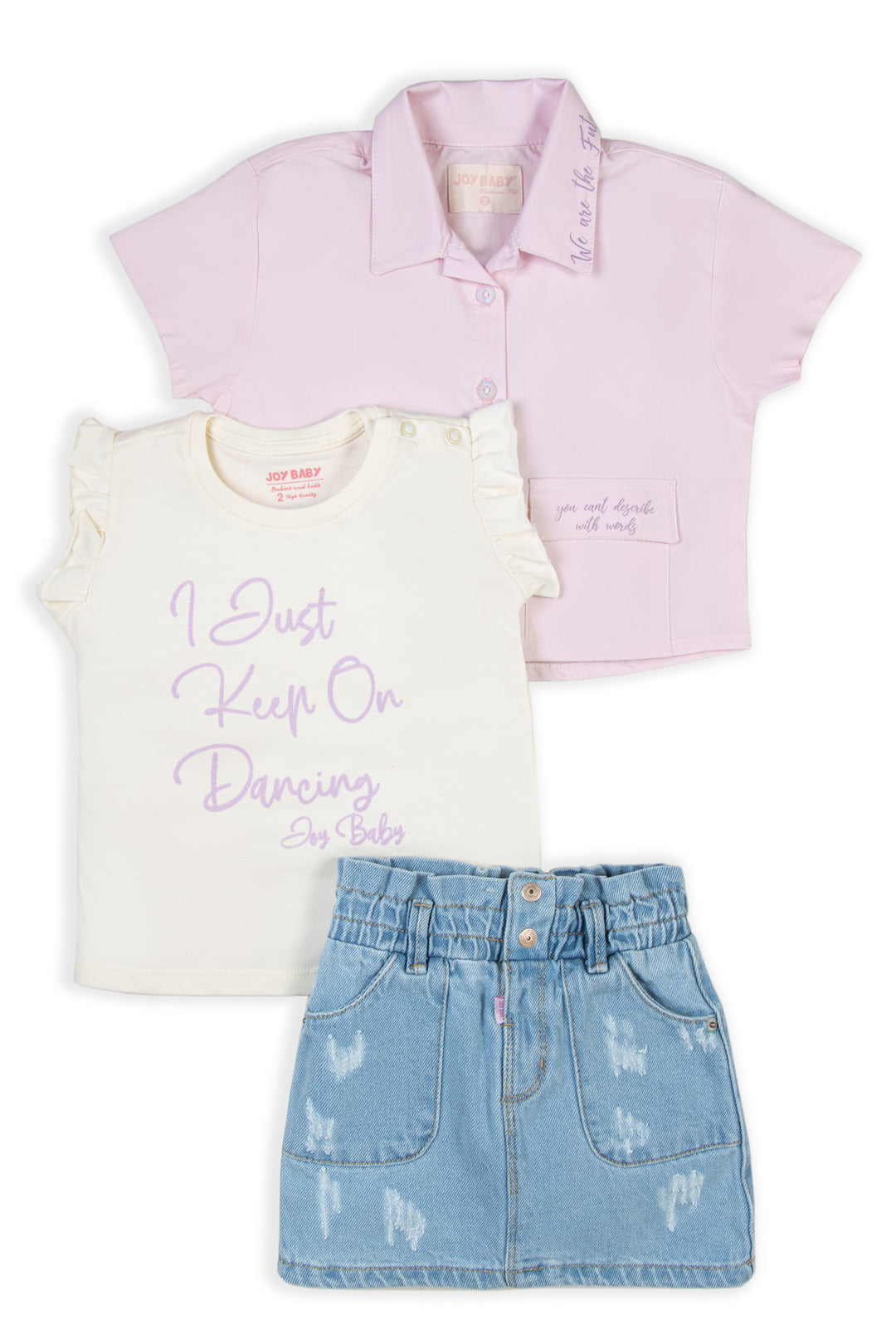 CONJUNTO 3 PRENDAS NIÑA JUST FUN