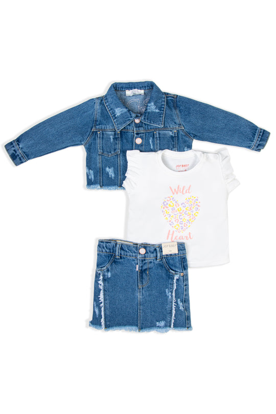 CONJUNTO 3 PRENDAS NIÑA WILD HEART