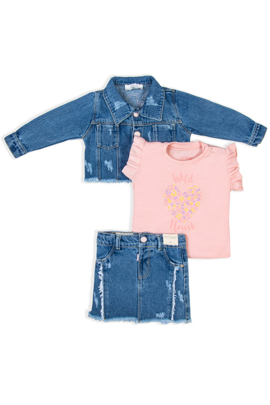CONJUNTO 3 PRENDAS NIÑA WILD HEART