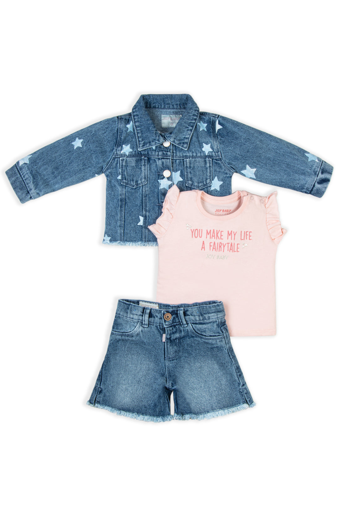 CONJUNTO 3 PRENDAS NIÑA STARS