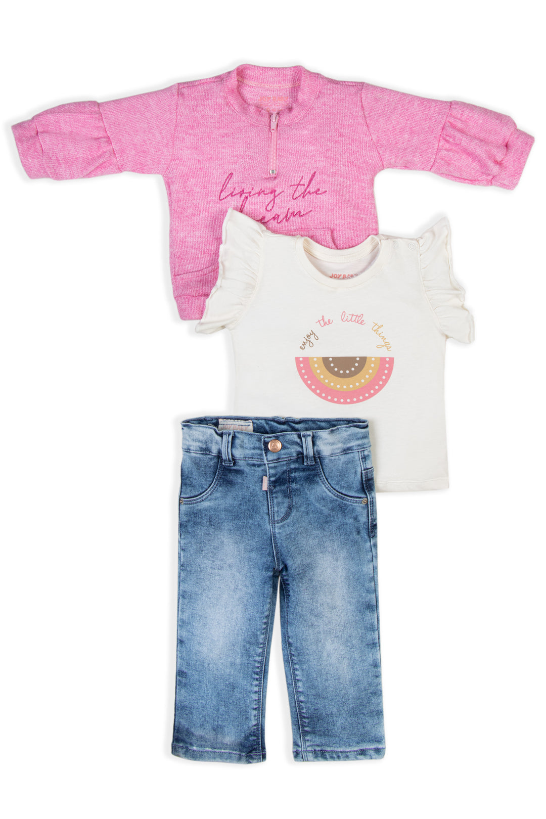 CONJUNTO 3 PRENDAS NIÑA LIVING THE DREAM