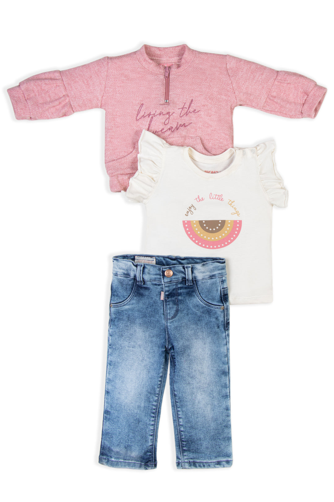 CONJUNTO 3 PRENDAS NIÑA LIVING THE DREAM