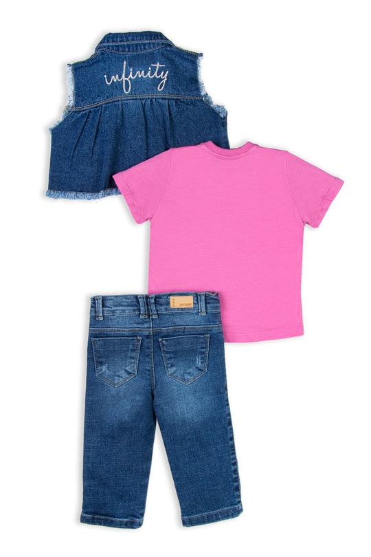 CONJUNTO 3 PRENDAS NIÑA INFINITY