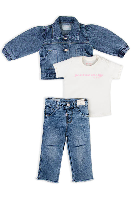 CONJUNTO 3 PRENDAS NIÑA POSITIVE ENERGY