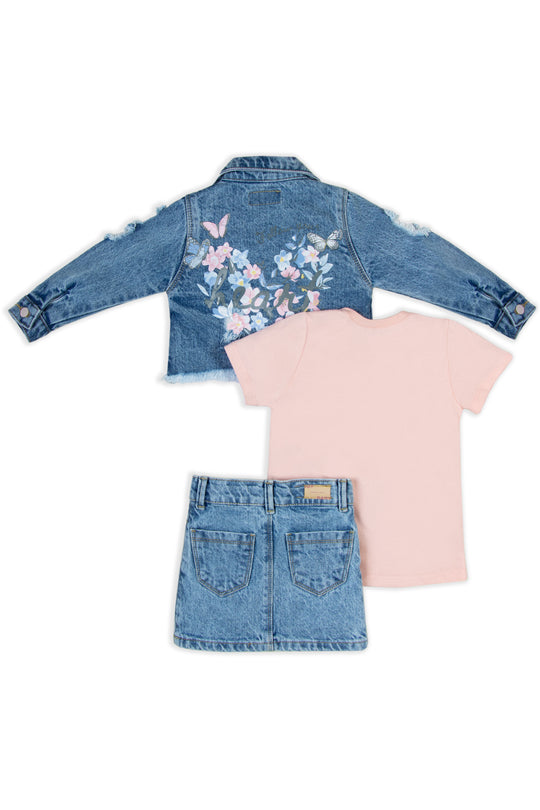 CONJUNTO 3 PRENDAS NIÑA HELLO BEAUTY