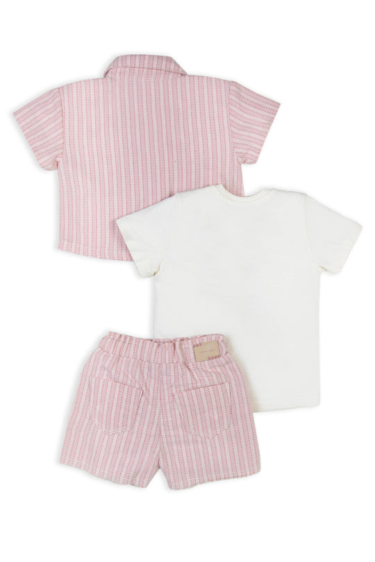CONJUNTO 3 PRENDAS NIÑA LINES