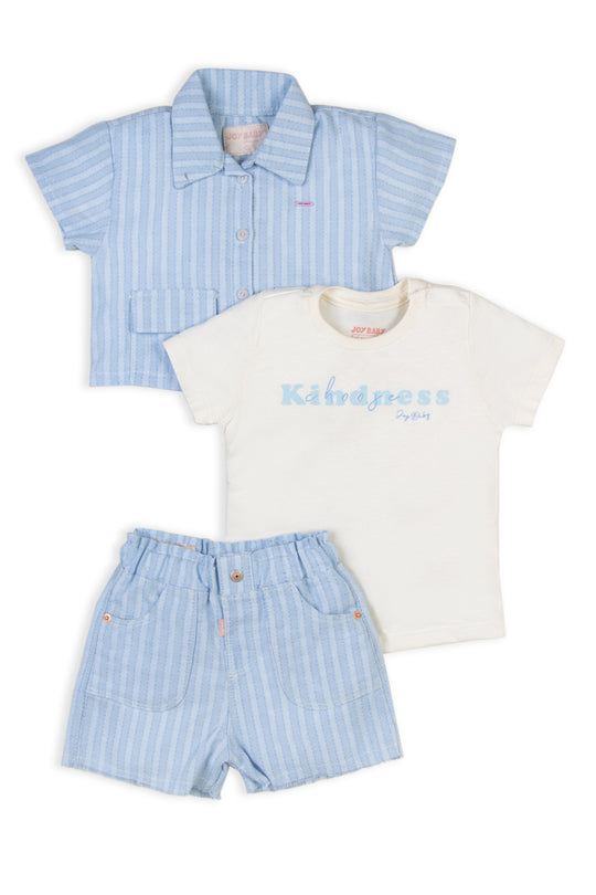 CONJUNTO 3 PRENDAS NIÑA LINES
