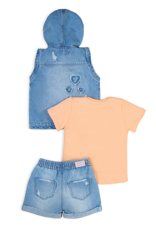 CONJUNTO 3 PRENDAS NIÑA LITTLE CAT