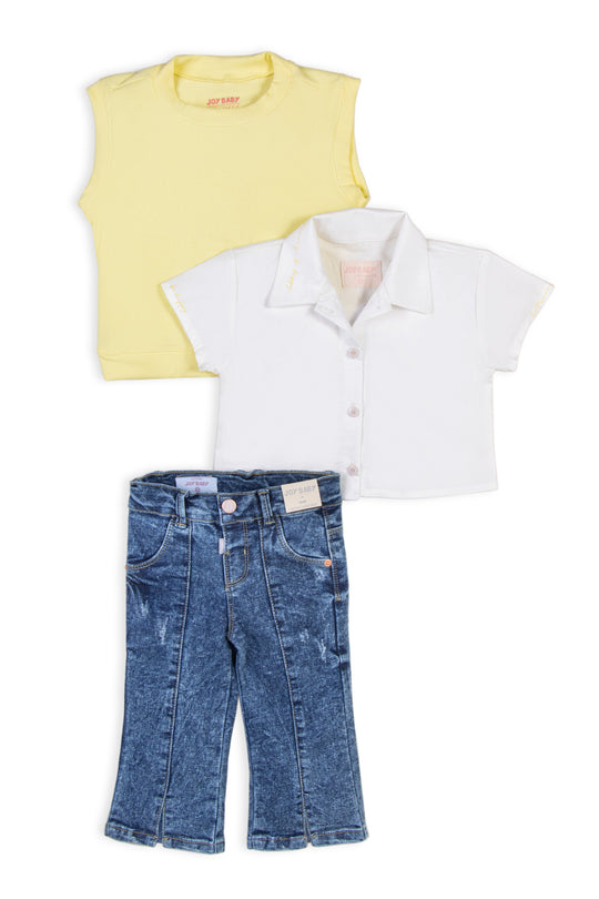 CONJUNTO 3 PRENDAS NIÑA HAPPY GIRL