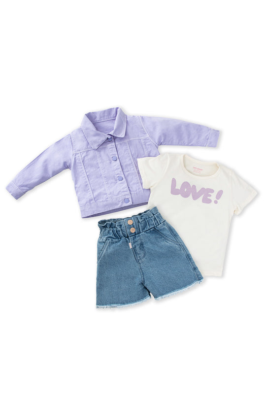 CONJUNTO 3 PRENDAS NIÑA LOVE JOY
