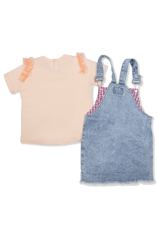 CONJUNTO OVEROL NIÑA FUN DENIM