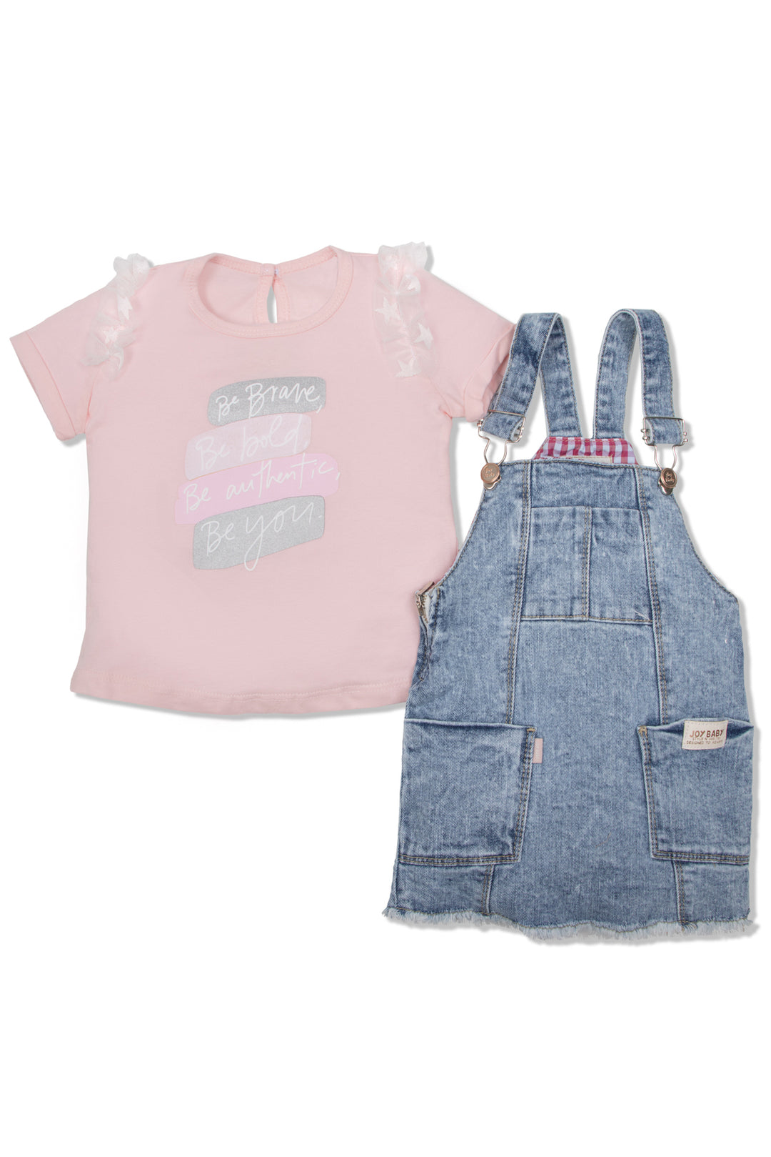 CONJUNTO OVEROL NIÑA FUN DENIM