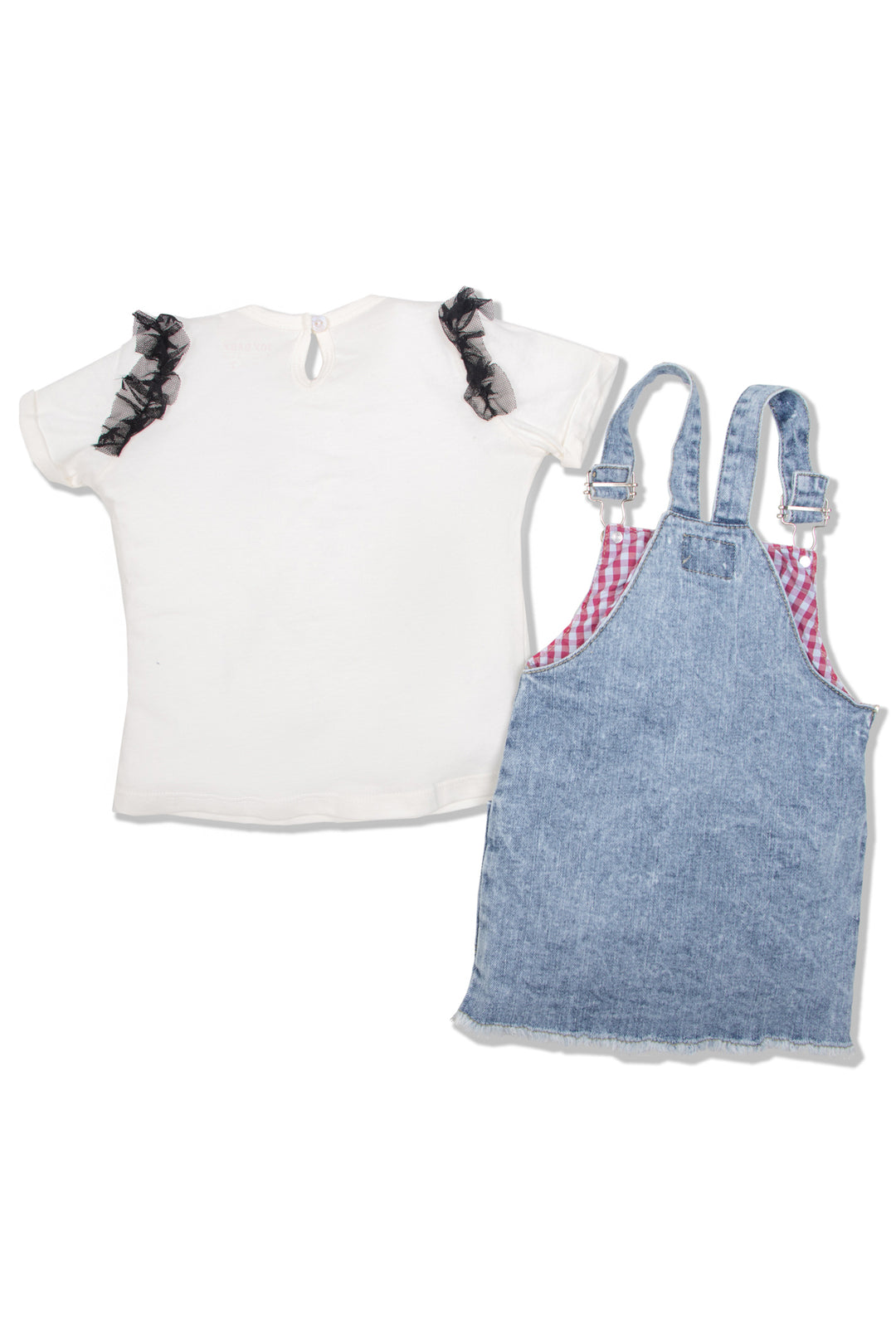 CONJUNTO OVEROL NIÑA FUN DENIM