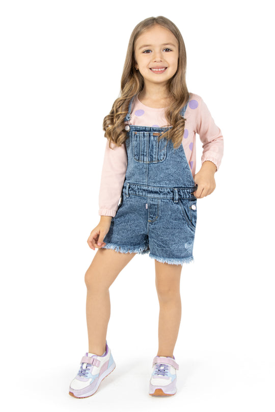 CONJUNTO OVEROL NIÑA COLOR POINTS