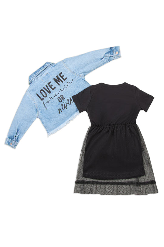 VESTIDO NIÑA LOVE ME FOREVER