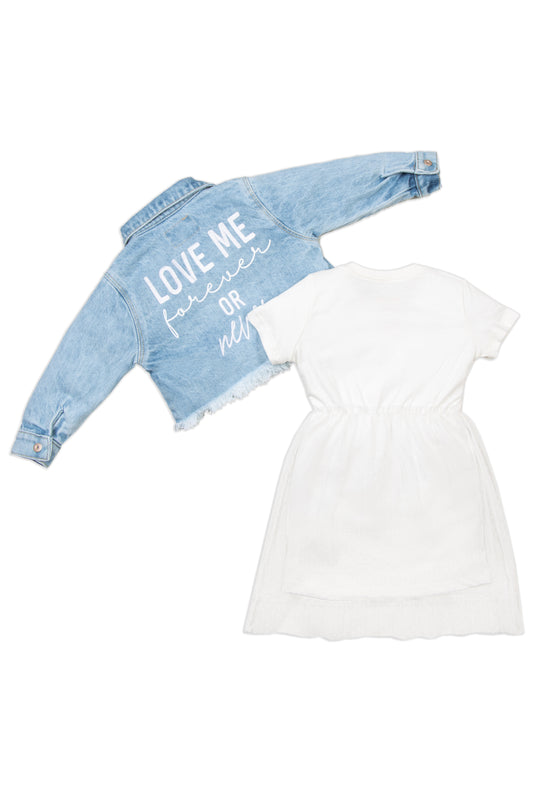 VESTIDO NIÑA LOVE ME FOREVER