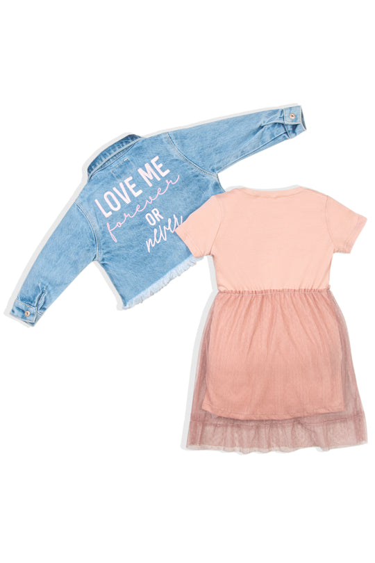 VESTIDO NIÑA LOVE ME FOREVER