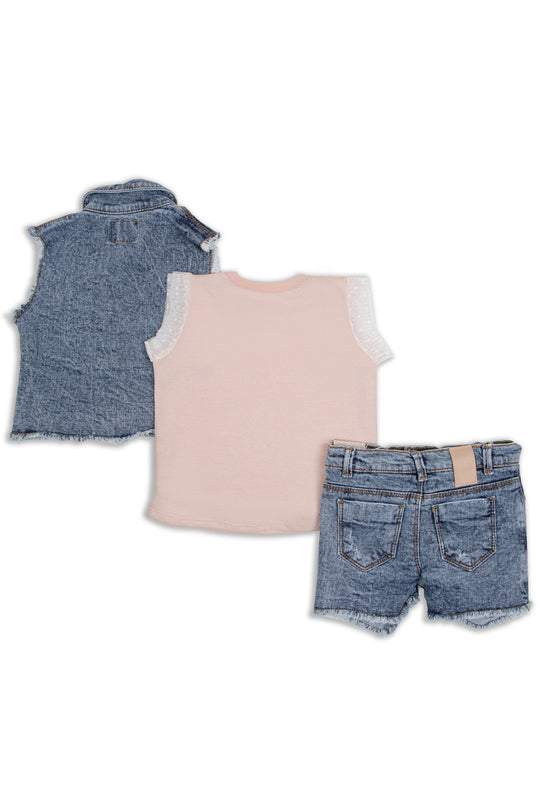 CONJUNTO 3 PRENDAS NIÑA READY TO ENJOY
