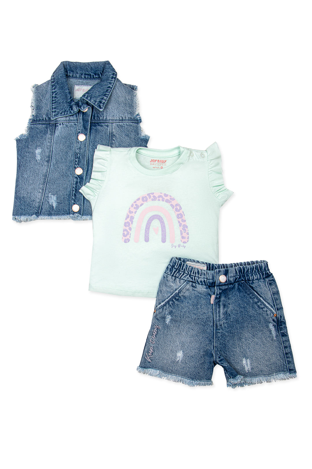 CONJUNTO 3 PRENDAS NIÑA HAPPINESS