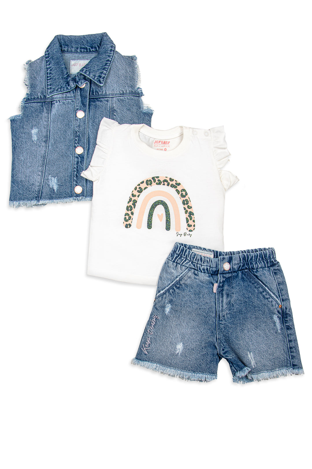 CONJUNTO 3 PRENDAS NIÑA HAPPINESS