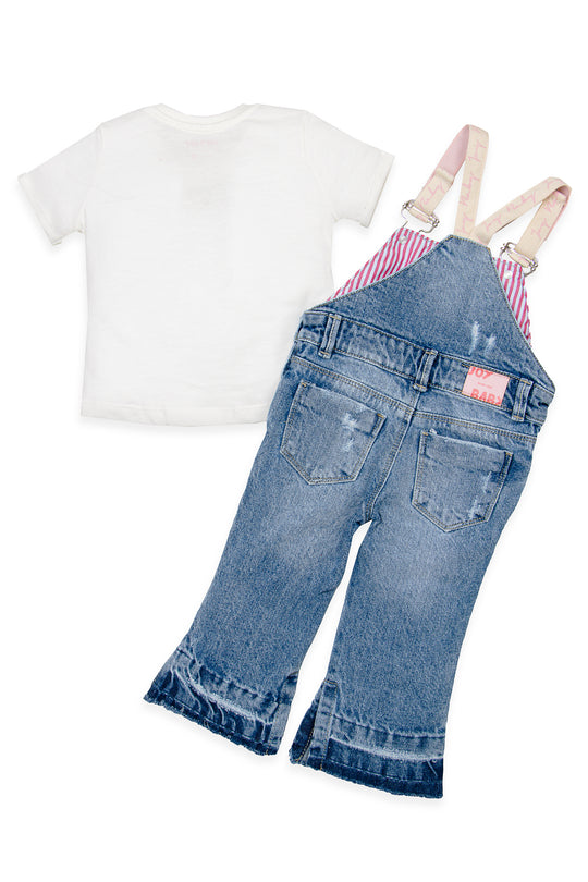 CONJUNTO OVEROL NIÑA ALWAYS HAPPY