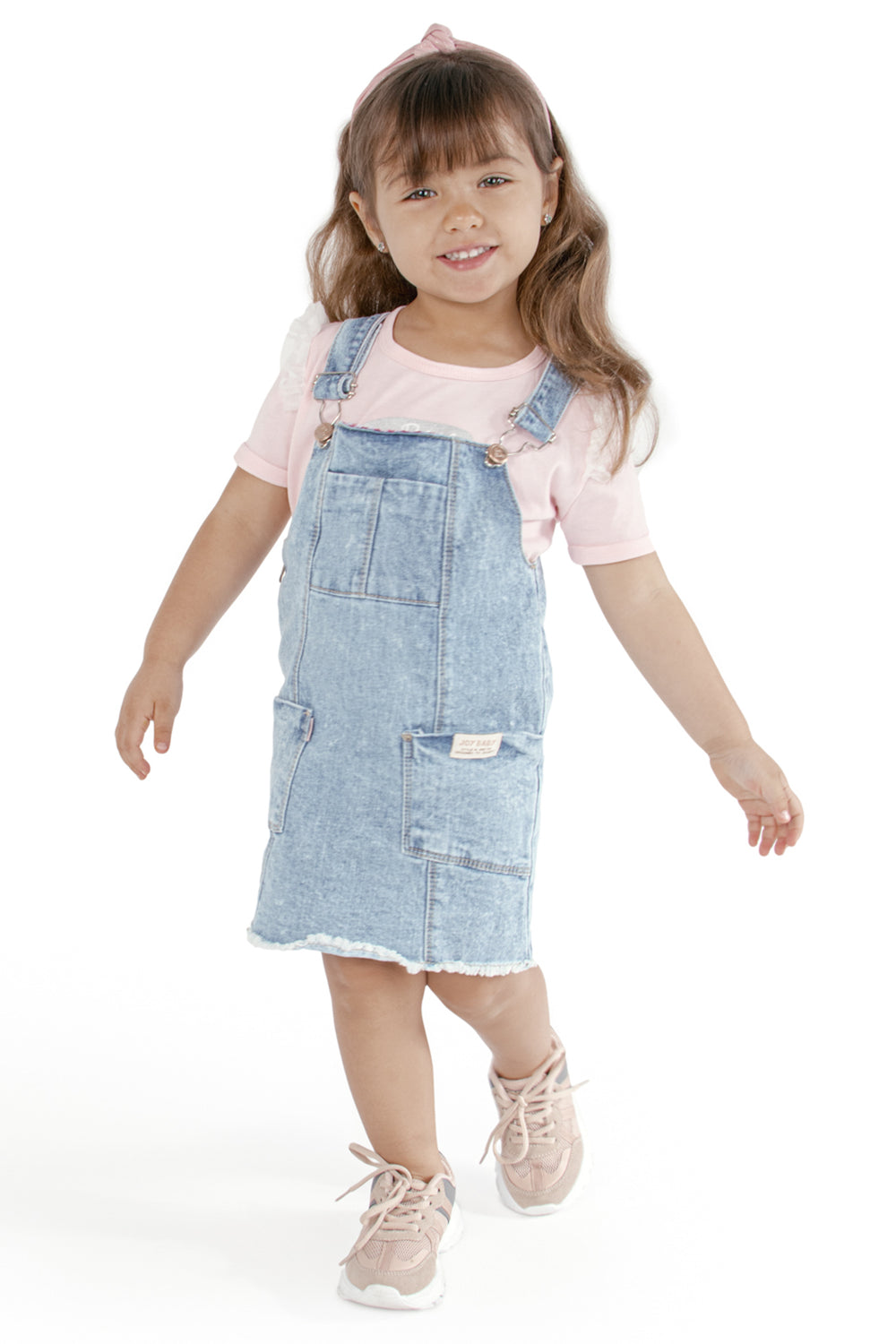 CONJUNTO OVEROL NIÑA FUN DENIM