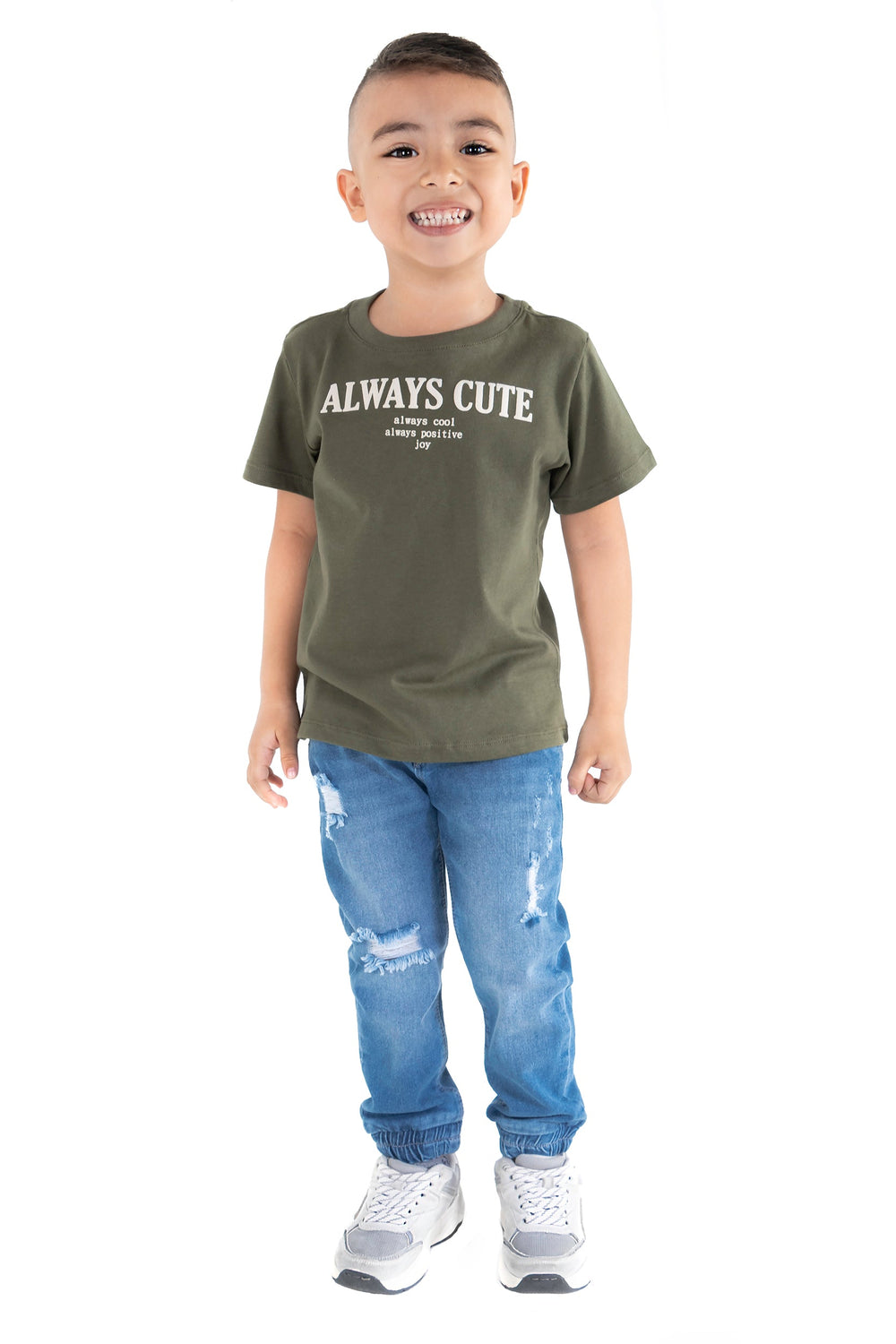 CONJUNTO 2 PRENDAS NIÑO ALWAYS CUTE VERDE