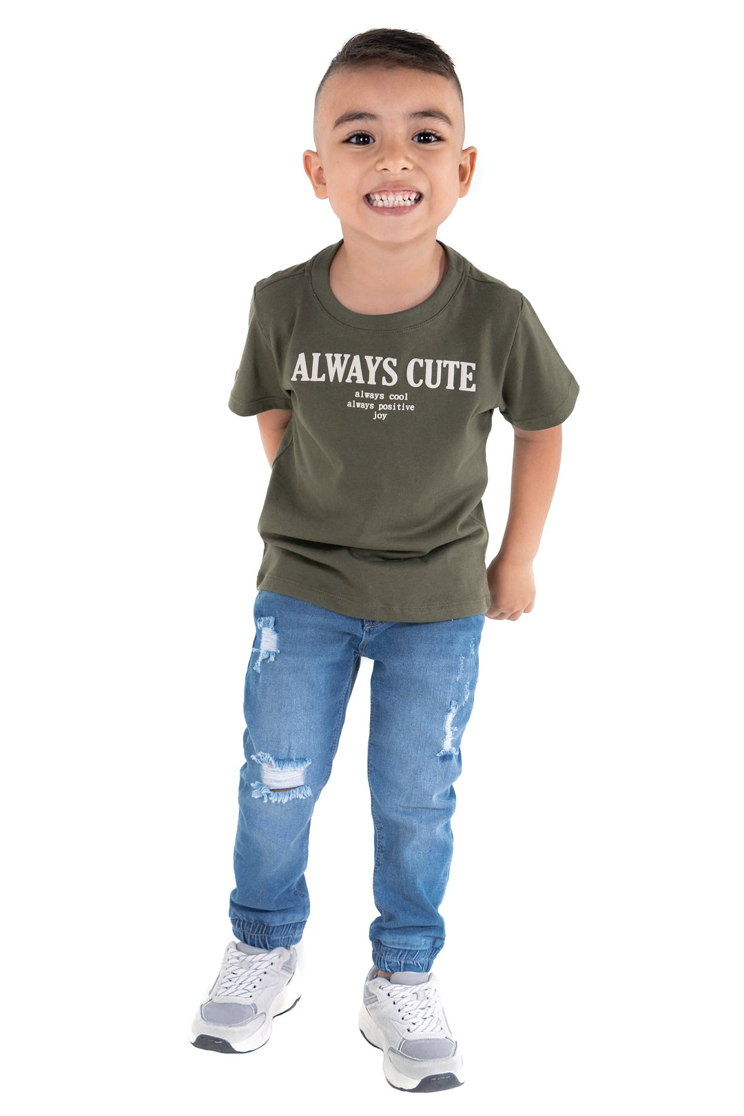 CONJUNTO 2 PRENDAS NIÑO ALWAYS CUTE VERDE