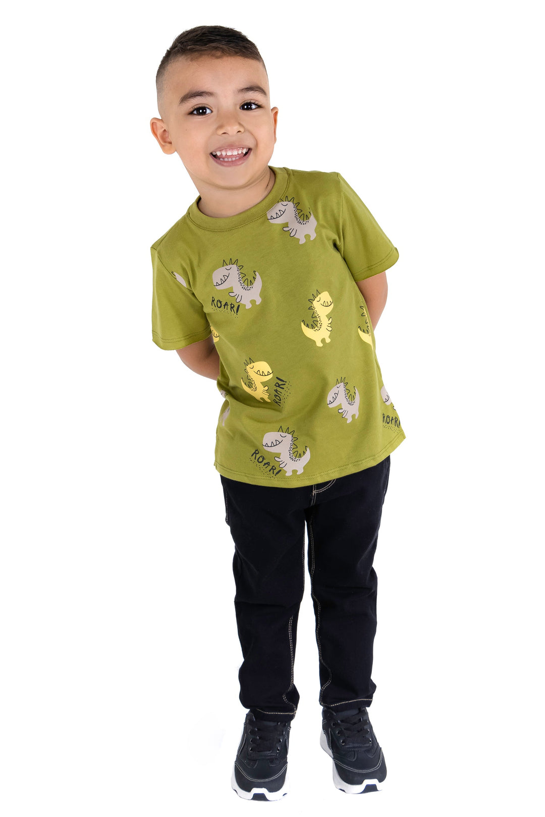 CONJUNTO 2 PRENDAS NIÑO DINO COLOR NEGRO