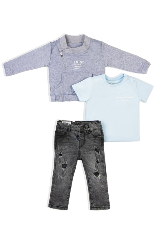 CONJUNTO 3 PRENDAS NIÑO ENJOY FASHION