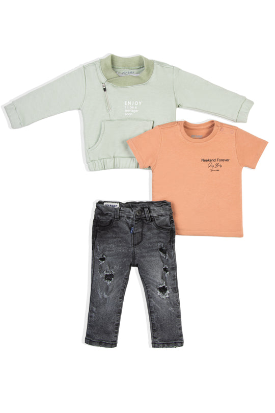 CONJUNTO 3 PRENDAS NIÑO ENJOY FASHION
