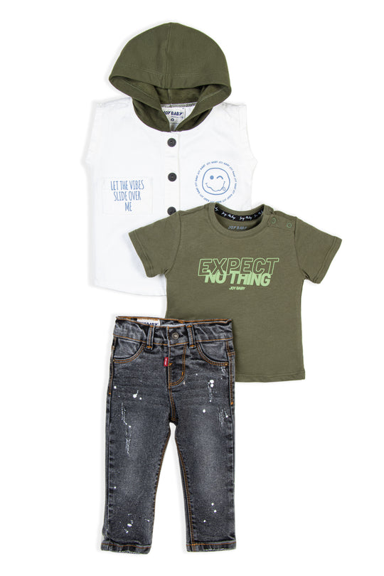 CONJUNTO 3 PRENDAS NIÑO EXPECT