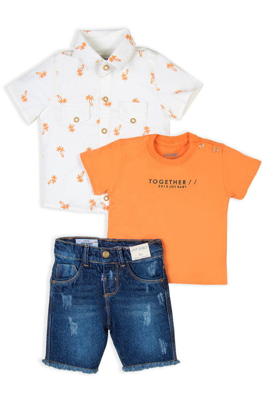 CONJUNTO 3 PRENDAS NIÑO PALMS