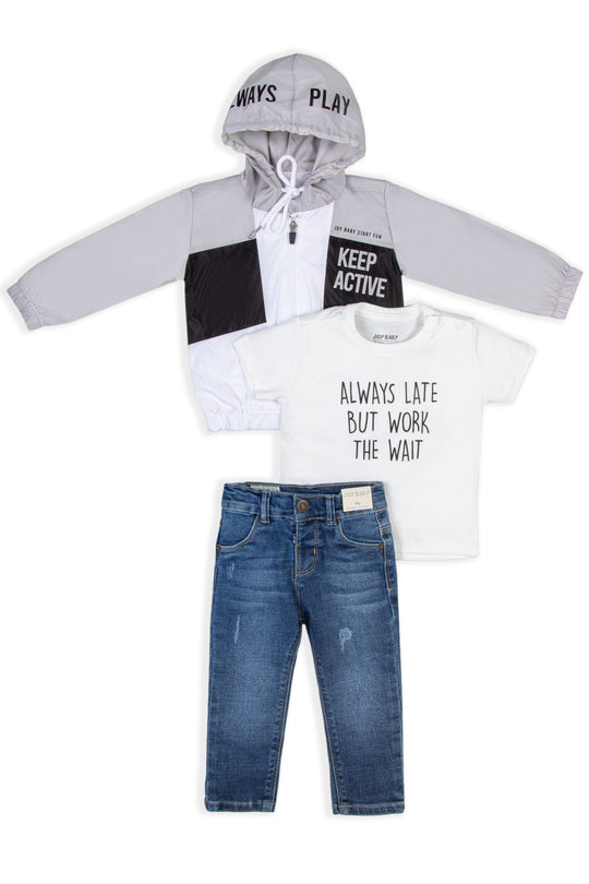 CONJUNTO 3 PRENDAS NIÑO KEEP ACTIVE