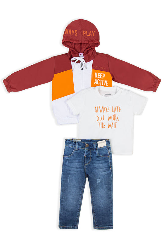 CONJUNTO 3 PRENDAS NIÑO KEEP ACTIVE