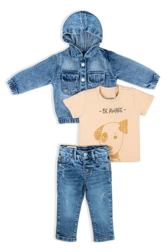 CONJUNTO 3 PRENDAS NIÑO BE AWARE